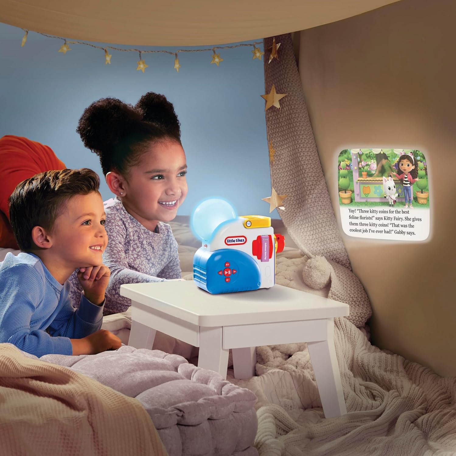 Little Tikes Story Dream Machine DreamWorks Animation’s Gabby’s Dollhouse Collection, 3 Stories, Character, Projects Storytime for Kids, Audio Fun Toy, Ages 3+ Years