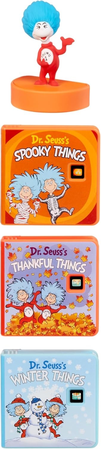 Little Tikes Story Dream Machine Dr. Seuss Thing 1 Collection, Storytime, Books, Audio Play Character, Gift and Toy for Toddlers and Kids Girls Boys Ages 3+ Years