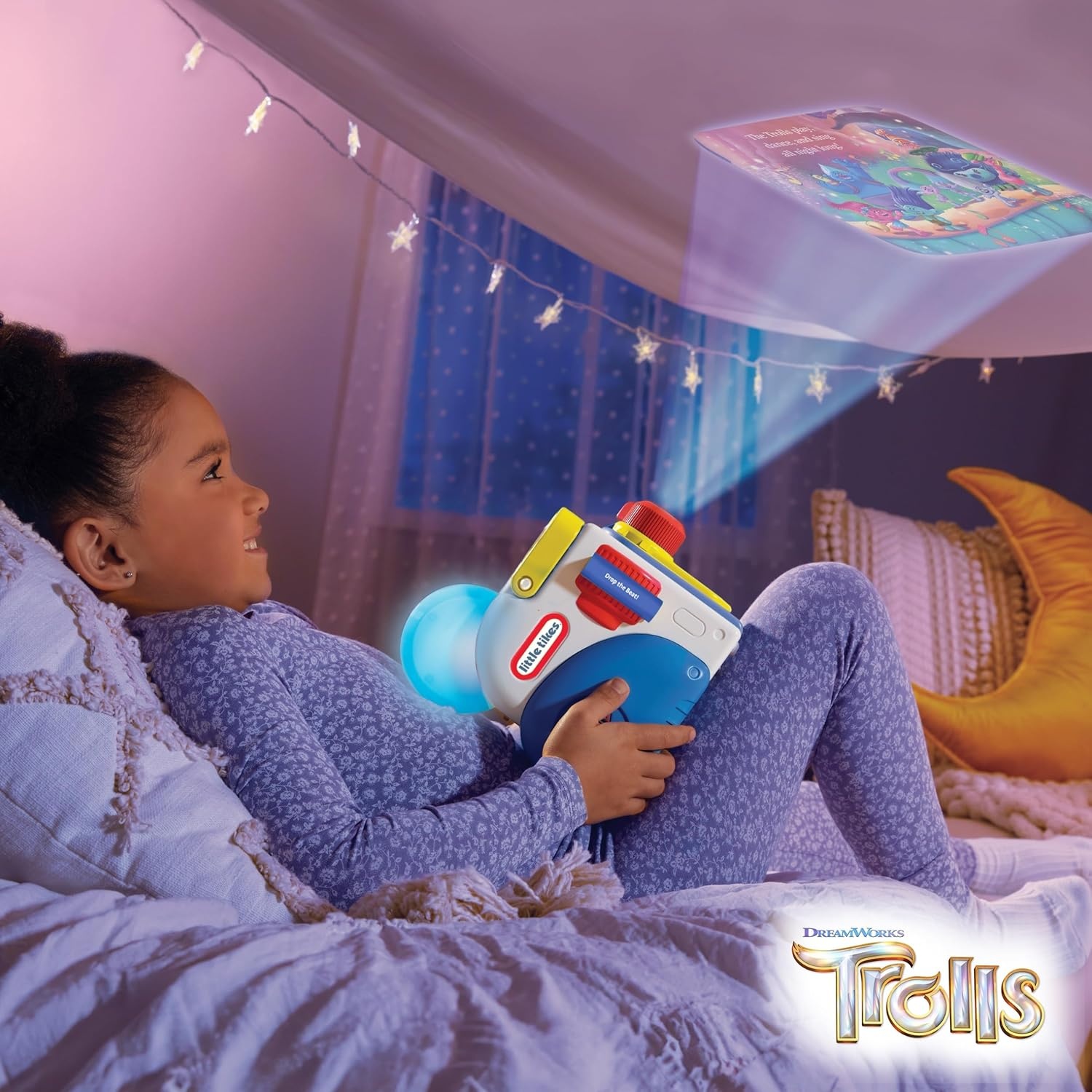 Little Tikes Story Dream Machine DreamWorks Trolls Hug, Sing & Dance Collection Story Collection, Storytime, Books, DreamWorks Animation, Audio Play Character, Gift and Toy for Toddlers and Kids