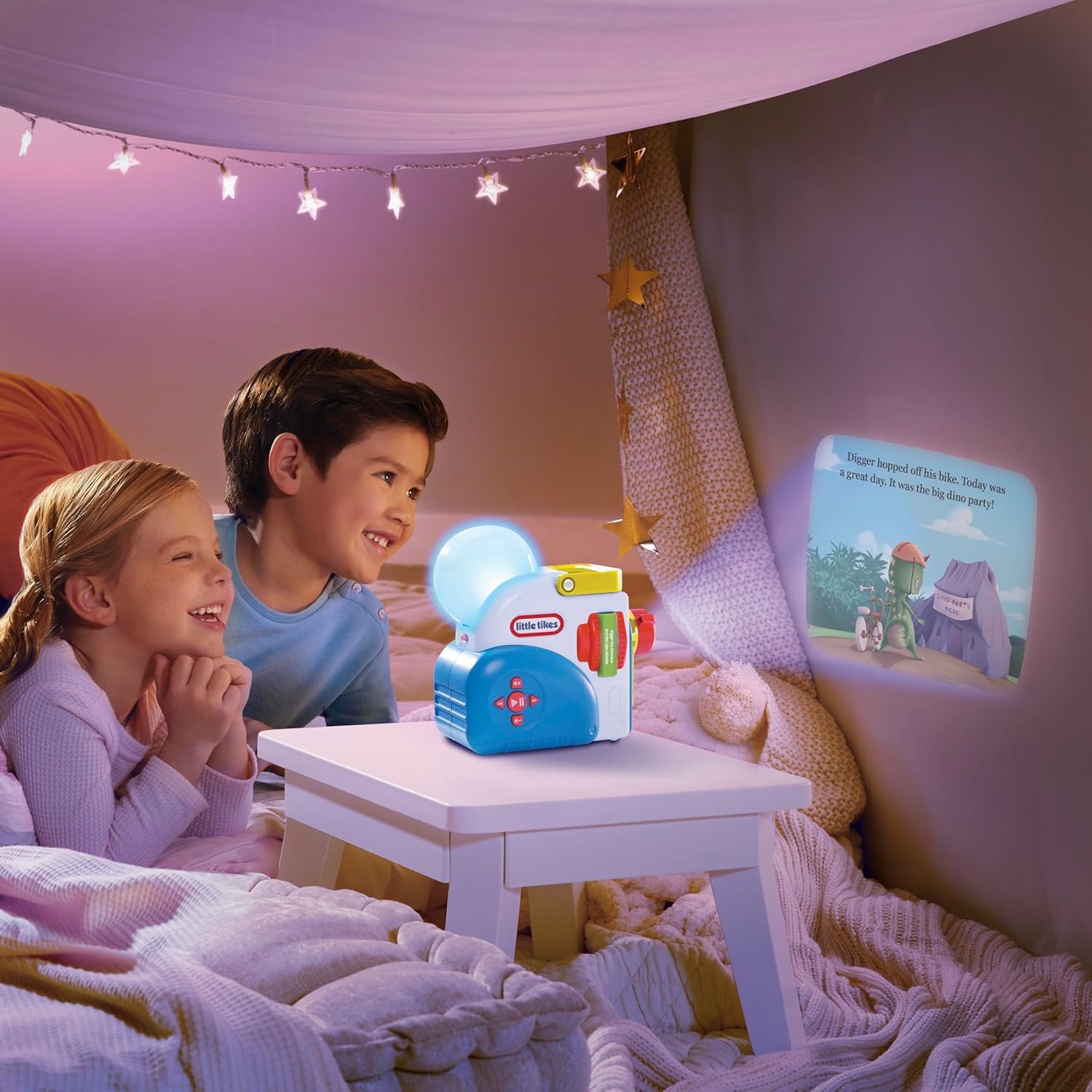 Little Tikes Story Dream Machine HarperCollins Digger the Dinosaur Collection, Storytime, Books, Audio Play Character, Gift and Toy for Toddlers and Kids Girls Boys Ages 3+ Years