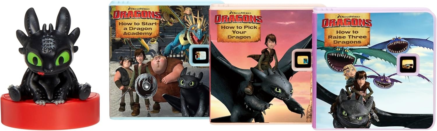 Little tikes Story Dream Machine Dino Story Collection – Educational Toy for Toddlers, Kids, Girls and Boys from 3 Years(How to Train a Dragon Toothless)