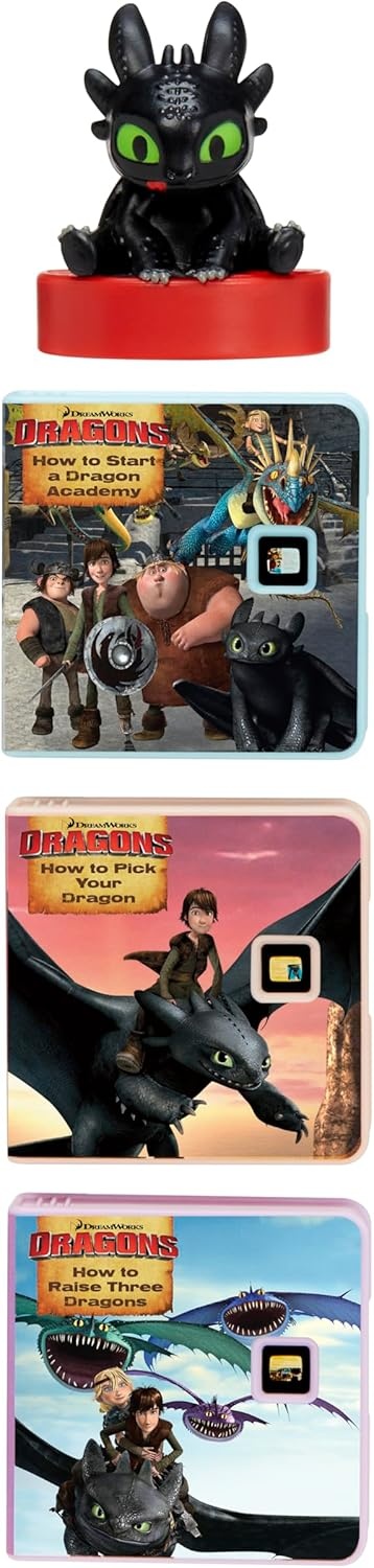 Little tikes Story Dream Machine Dino Story Collection – Educational Toy for Toddlers, Kids, Girls and Boys from 3 Years(How to Train a Dragon Toothless)