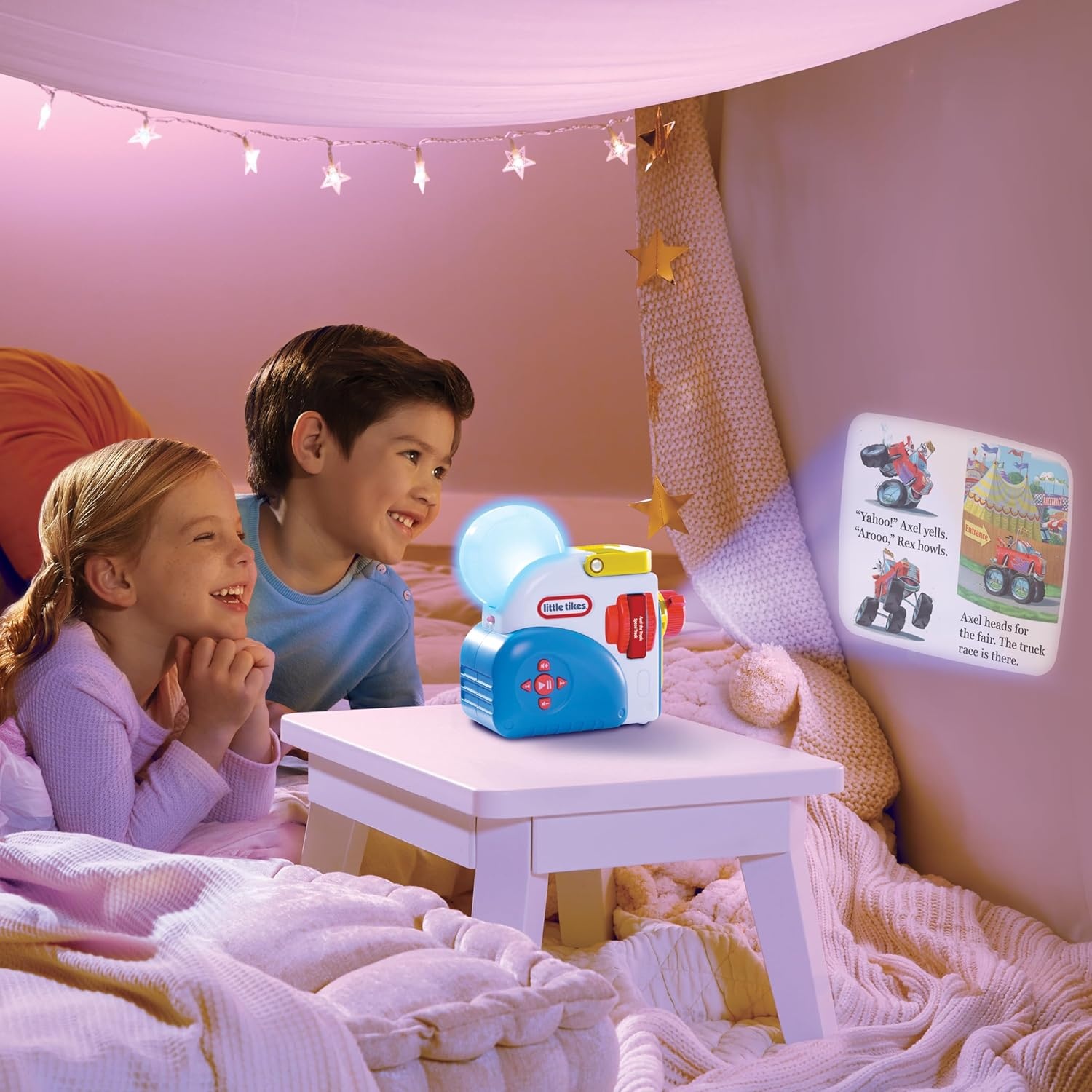 Little Tikes Story Dream Machine Axel the Truck Story Collection, Storytime, Books, HarperCollins, Audio Play Character, Gift and Toy for Ages 3+ Years