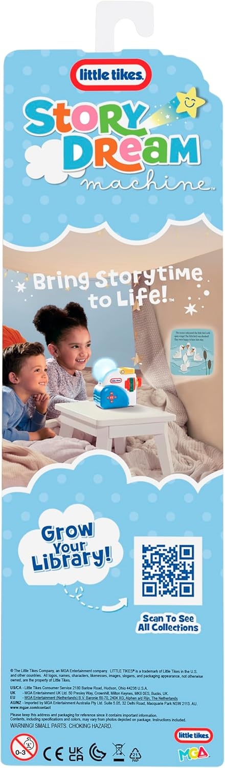 Little Tikes Story Dream Machine 3 Fairy Tale Story Collections, Ugly Duckling and More, Bonus Character. Projects Storytime for Kids, Audio Play, Fun Toy, Ages 3+ Years