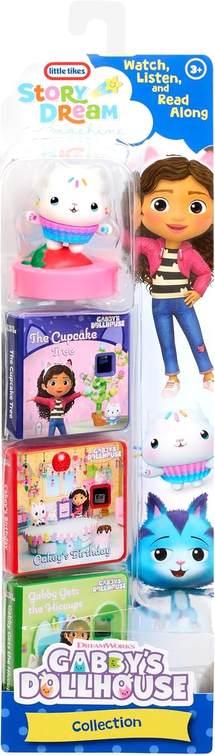 Little Tikes Story Dream Machine DreamWorks Animation’s Gabby’s Cakey Cat Dollhouse Collection, 3 Stories, Bonus Character, Projects Storytime for Kids, Audio Play, Fun Toy, Ages 3+ Years