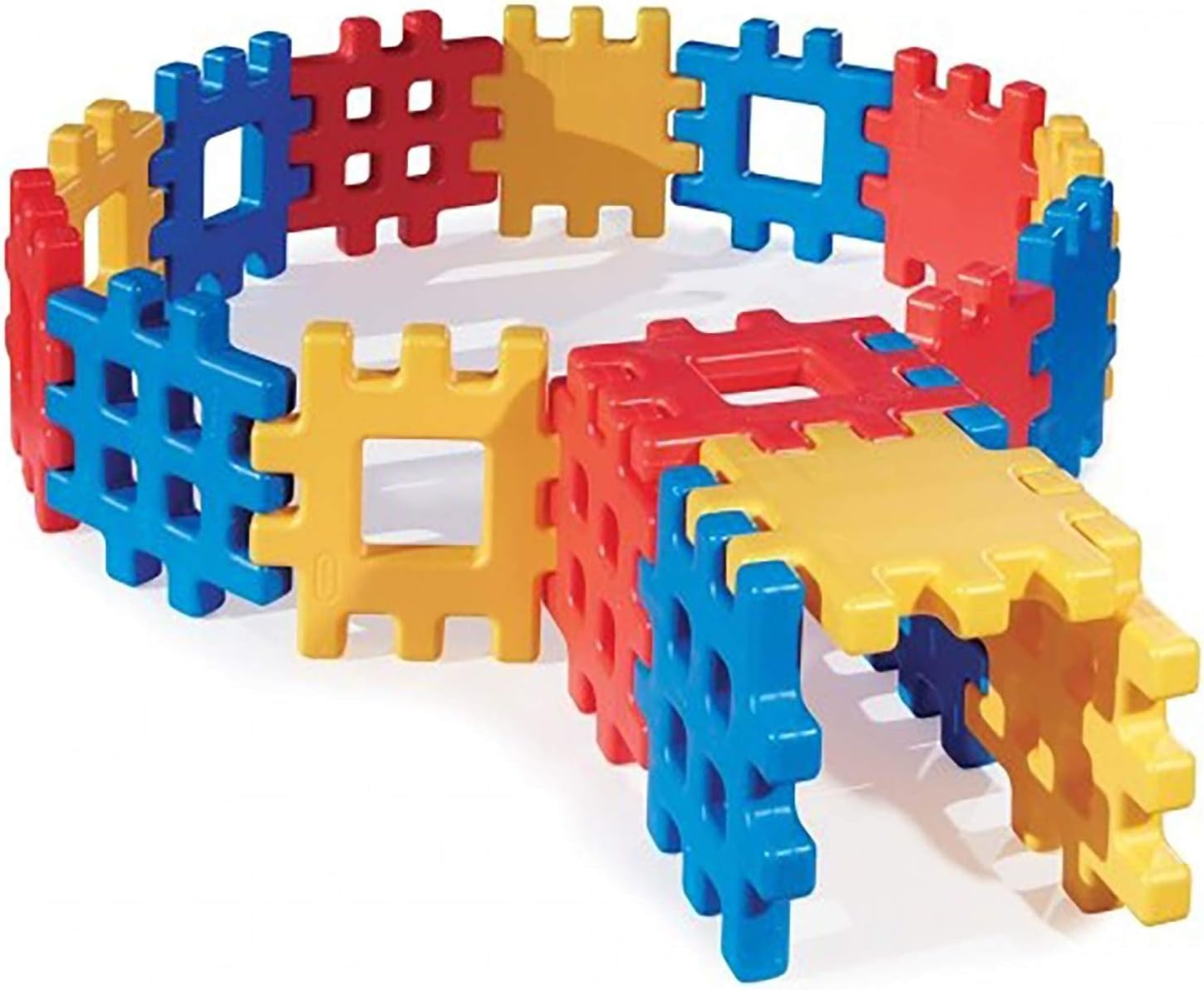 Little Tikes Big Waffle Block Set – 18 pieces, Blue/Red/Yellow(Big Waffle Block Set)