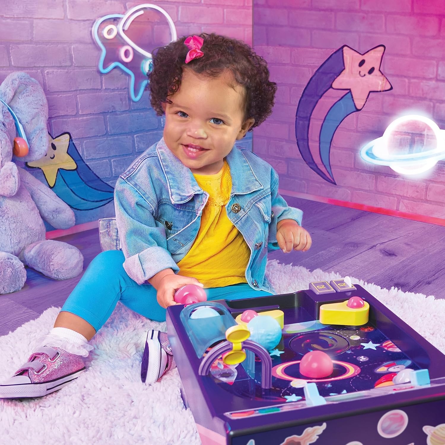 Little Tikes Old School My First Pinball Activity Table, Letters, Numbers, Planets, Counting, Sounds, Learning, Lights, Retro, Preschool Toy for Toddlers Girls Boys Ages 12 months, 1 – 2 Years