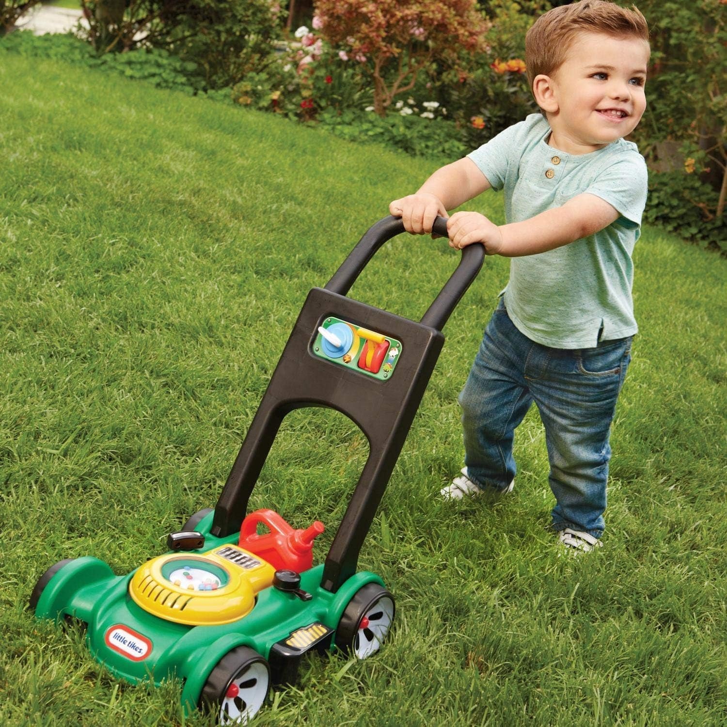 Little Tikes Gas ‘n Go Mower Kids Toys for Toddlers Boys Girls Age 18 Months and Older, Indoor Outdoor Push Gardening Summer Toy Gifts for Birthday