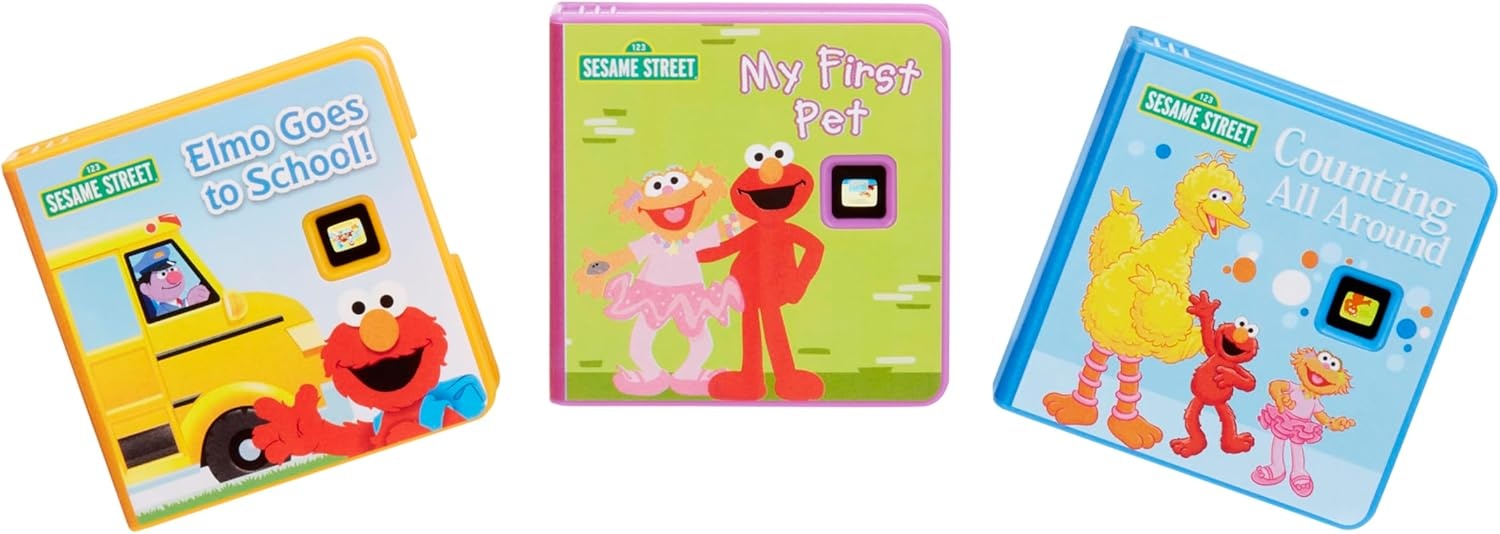 Little Tikes Story Dream Machine Sesame Street Cookie Monster & Friends Story Collection, Storytime, Books, Audio Play Character, Gift and Toy for Toddlers and Kids Girls Boys Ages 3+