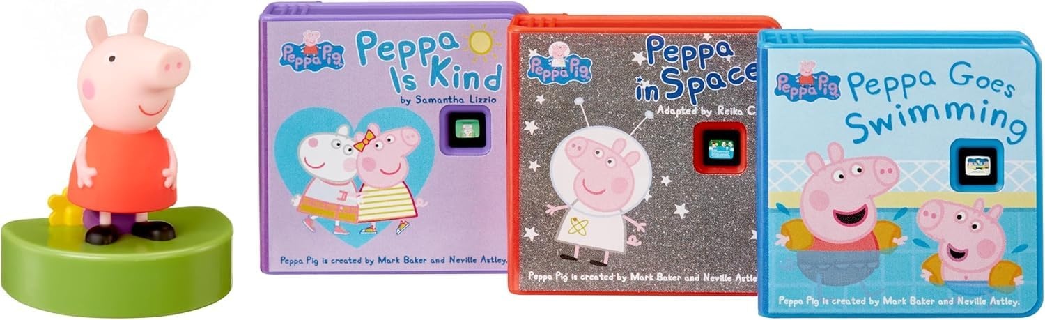 Little Tikes Story Dream Machine Sesame Street Story Collection – Elmo and Friends Collection – 3 Storytime Books and 1 Audio Play Character – For Toddlers and Kids, Toy For Ages 3+ years(The Peppa Pig Friendship)