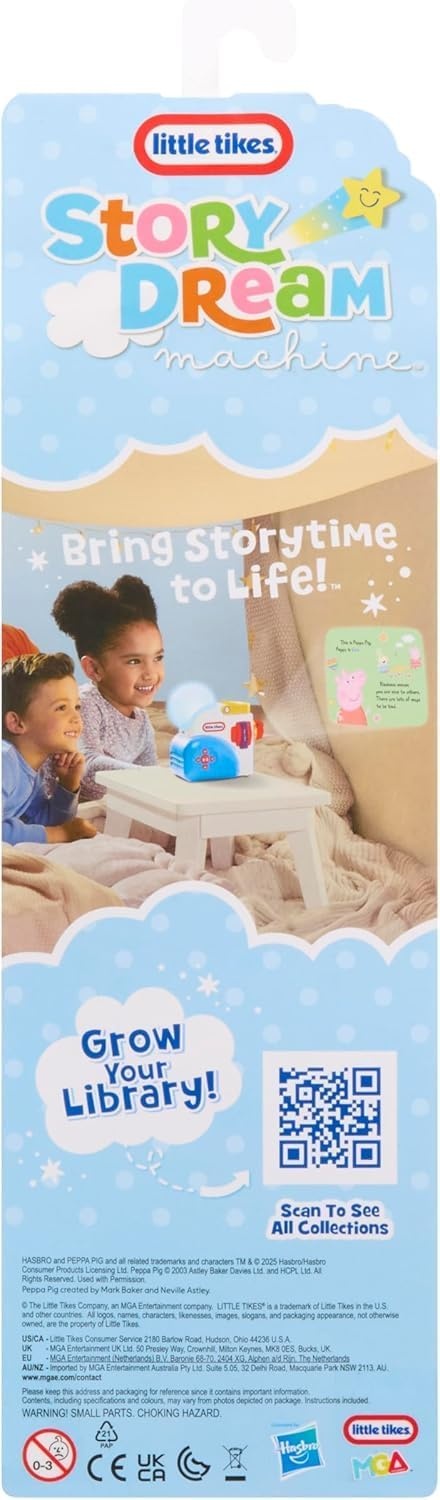 Little Tikes Story Dream Machine Sesame Street Story Collection – Elmo and Friends Collection – 3 Storytime Books and 1 Audio Play Character – For Toddlers and Kids, Toy For Ages 3+ years(The Peppa Pig Friendship)