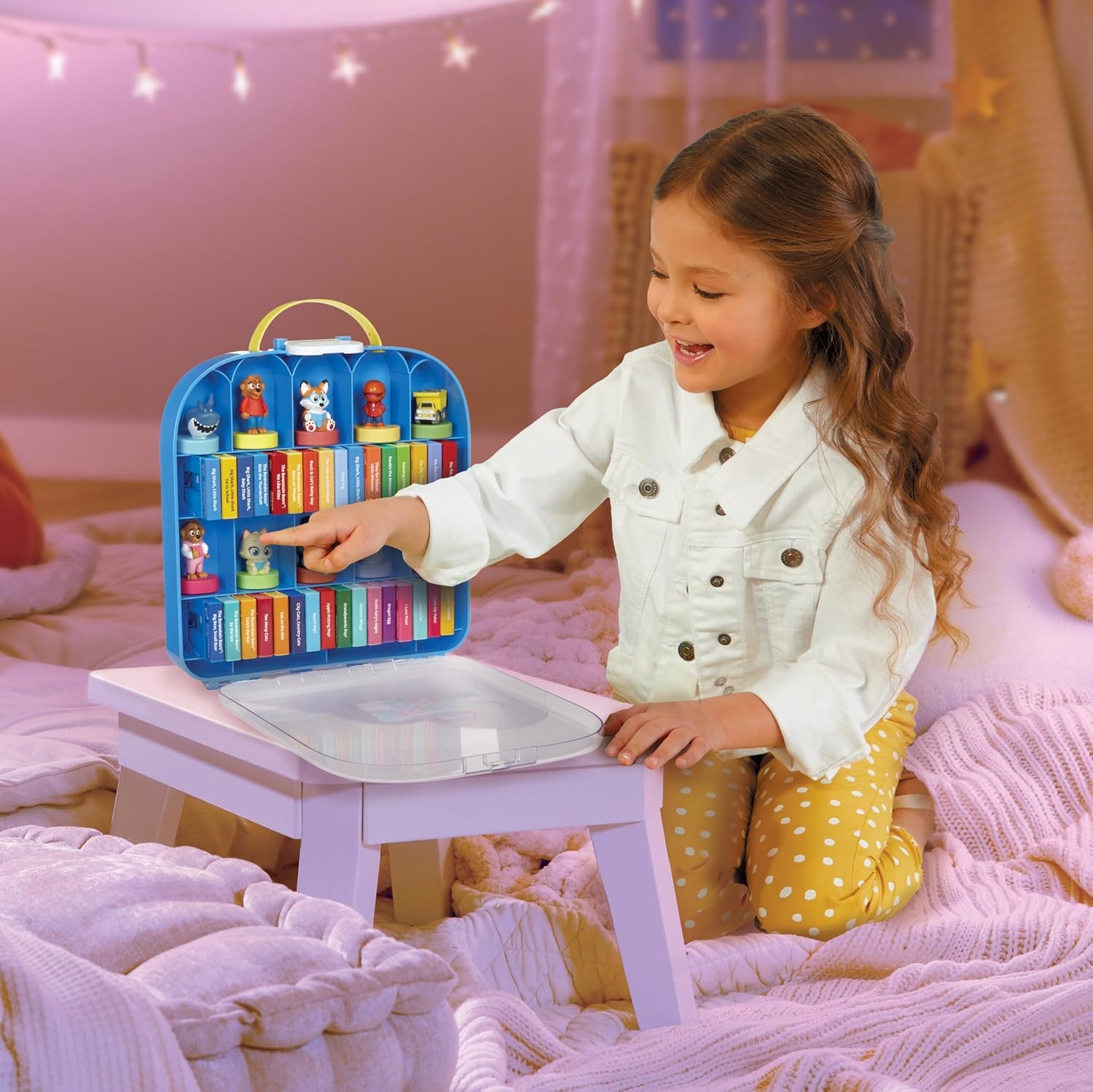 Little Tikes Story Dream Machine Show & Go Storage Case, Storytime, Books, Audio Play, Character, Carry Case, Gift and Toy for Toddlers and Kids Girls Boys Ages 3+