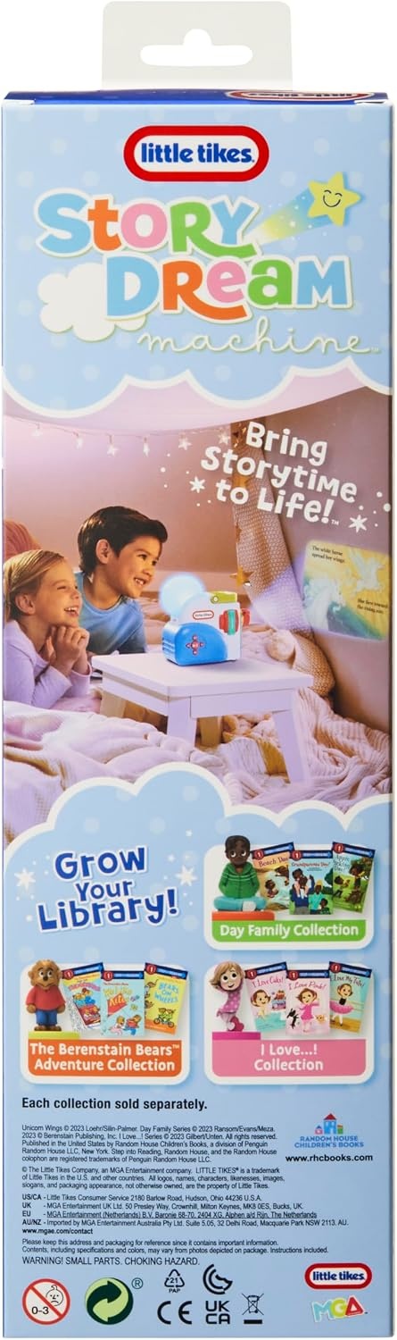 Little Tikes Story Dream Machine Sesame Street Story Collection – Elmo and Friends Collection – 3 Storytime Books and 1 Audio Play Character – For Toddlers and Kids, Toy For Ages 3+ years(Magical Creatures)