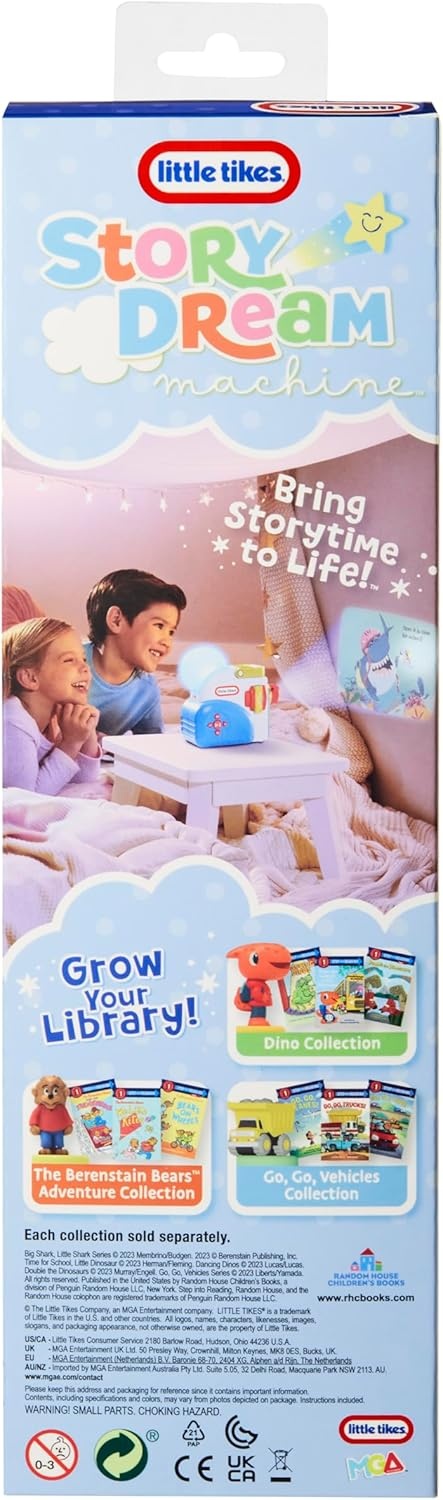 Little Tikes Story Dream Machine Sesame Street Story Collection – Elmo and Friends Collection – 3 Storytime Books and 1 Audio Play Character – For Toddlers and Kids, Toy For Ages 3+ years(Mighty Truck Collection)