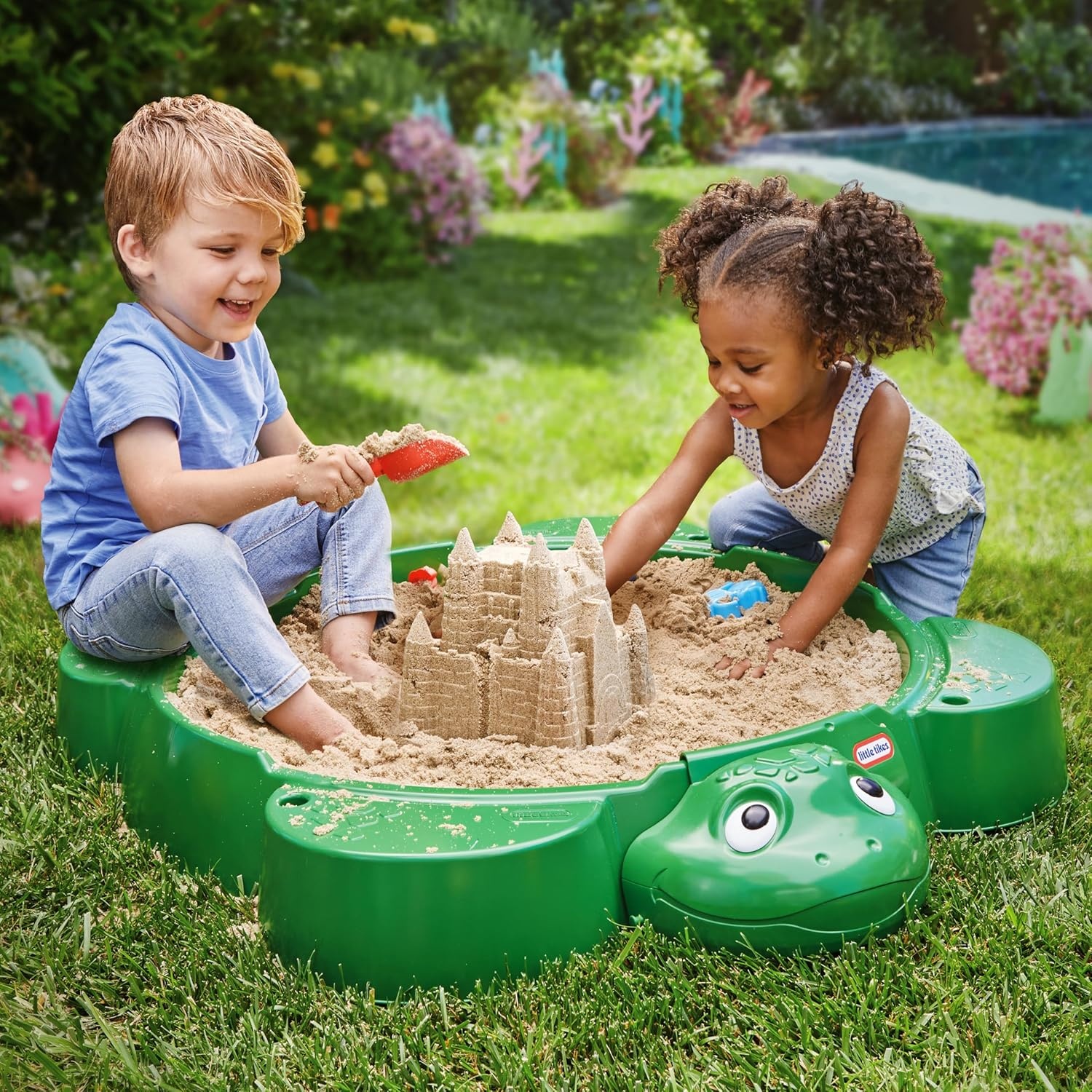 Little Tikes Turtle Sandbox, for Boys and Girls Ages 1-6 Years(Multicolor)