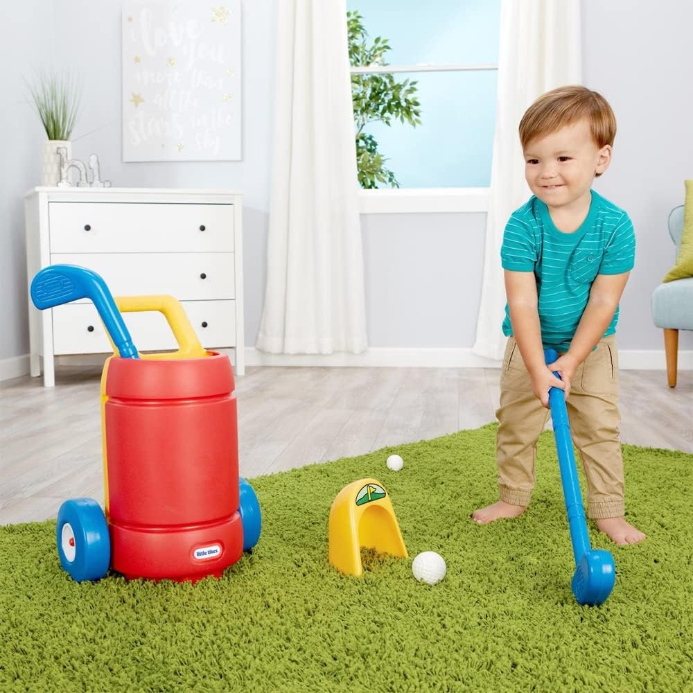 Little Tikes TotSports Easy Hit Golf Set + 3 balls + 2 clubs(Standard)