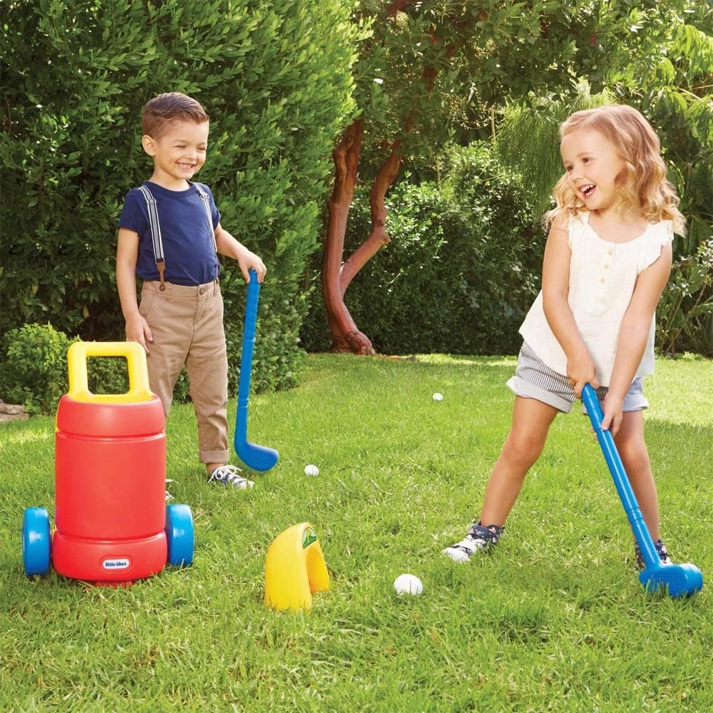 Little Tikes TotSports Easy Hit Golf Set + 3 balls + 2 clubs(Standard)