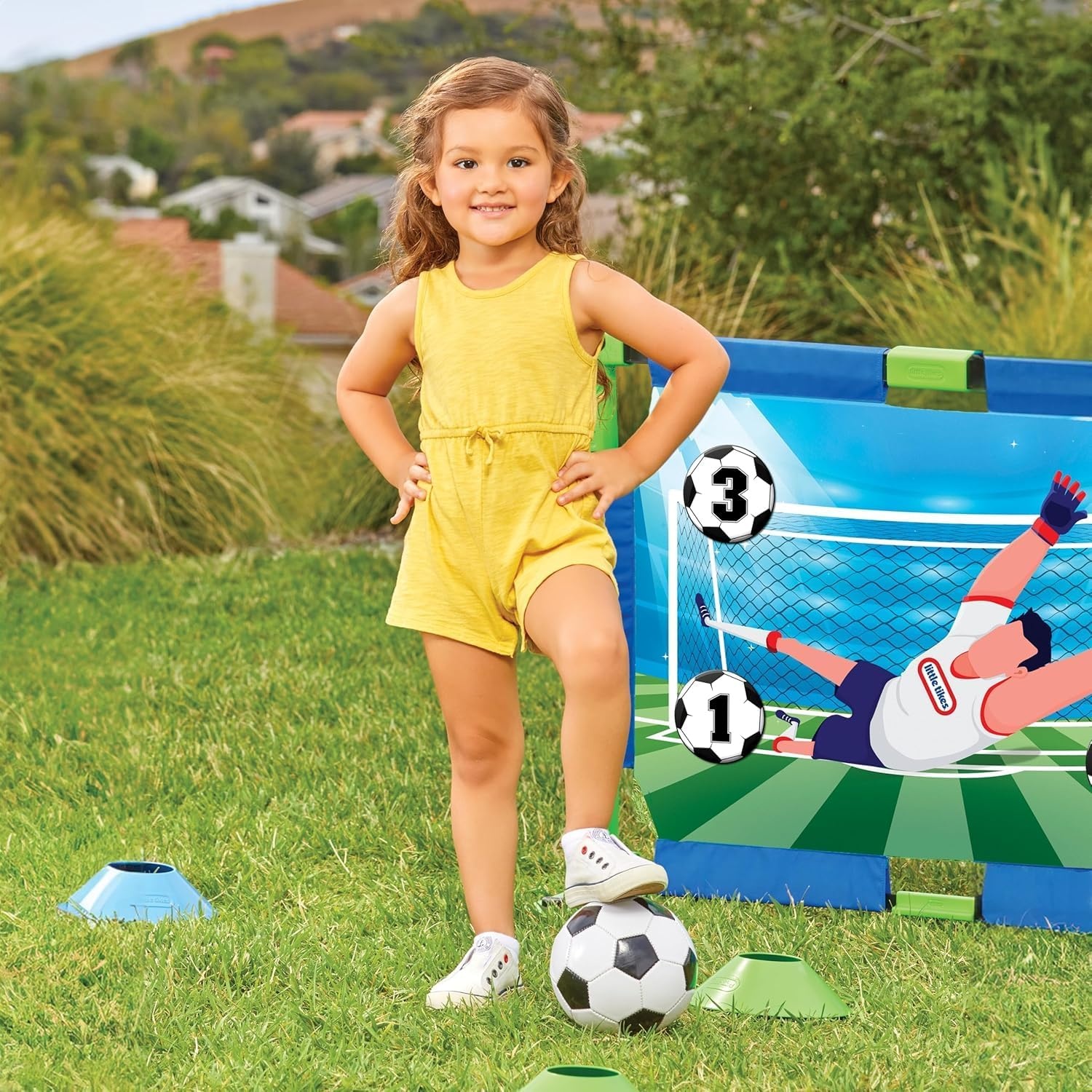 Little Tikes TotSports Soccer Trainer with 9 Accessories, Active Play Sports Toys, for Boys and Girls Ages 3+ Years