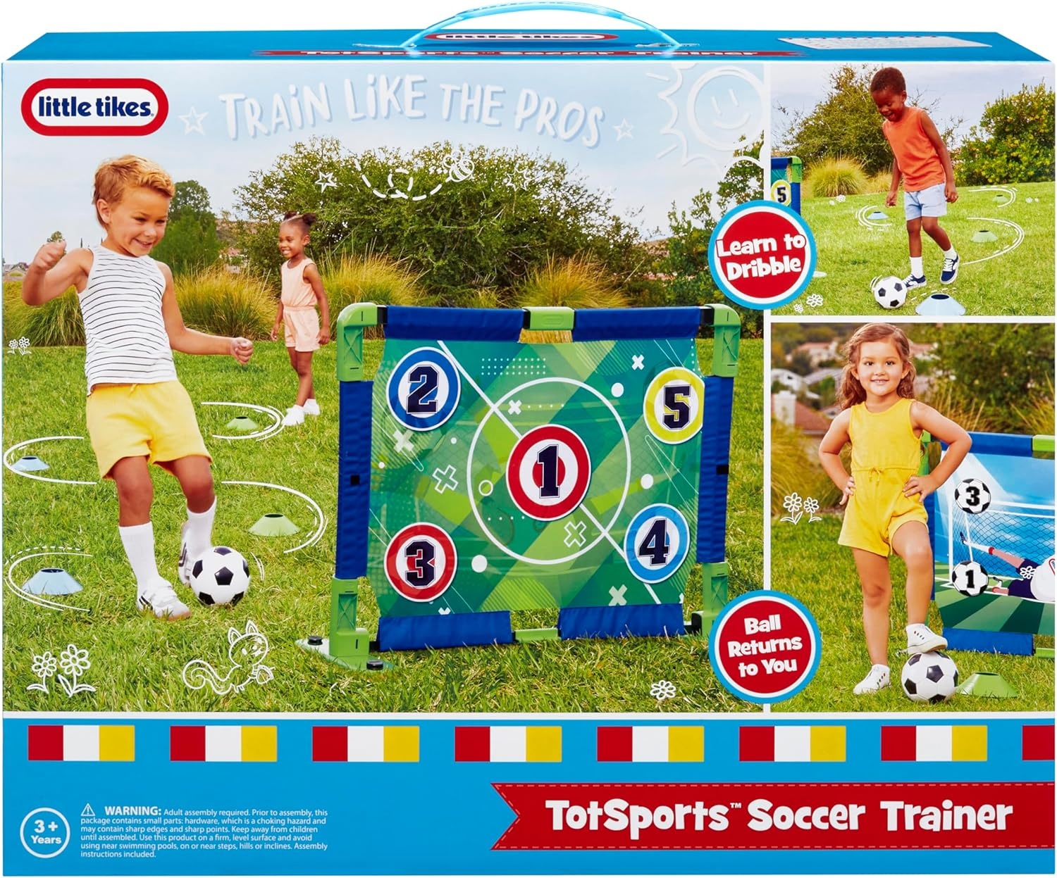 Little Tikes TotSports Soccer Trainer with 9 Accessories, Active Play Sports Toys, for Boys and Girls Ages 3+ Years