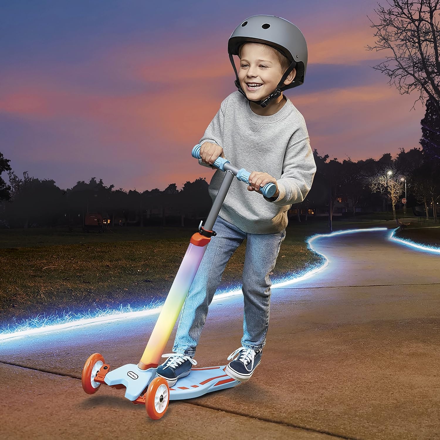 Little Tikes® Glow Stick™ 3 Wheel Kick Scooter with Light Patterns, Ages 2-5 Years