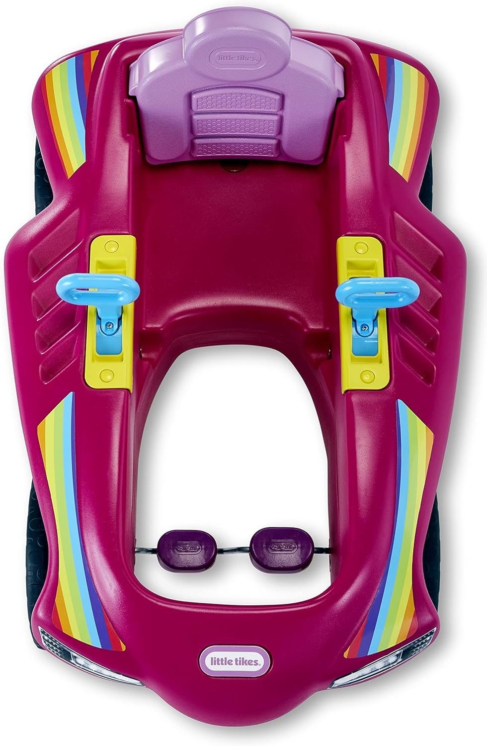 Little Tikes Jett Car Racer Pink, Ride On Car with Adjustable Seat Back, Dual Handle Rear Wheel Steering, Racing Control, Kid Powered Fun, Great Gift for Kids, Toys for Girls Boys Ages 3-10 Years, Large, Muticolor