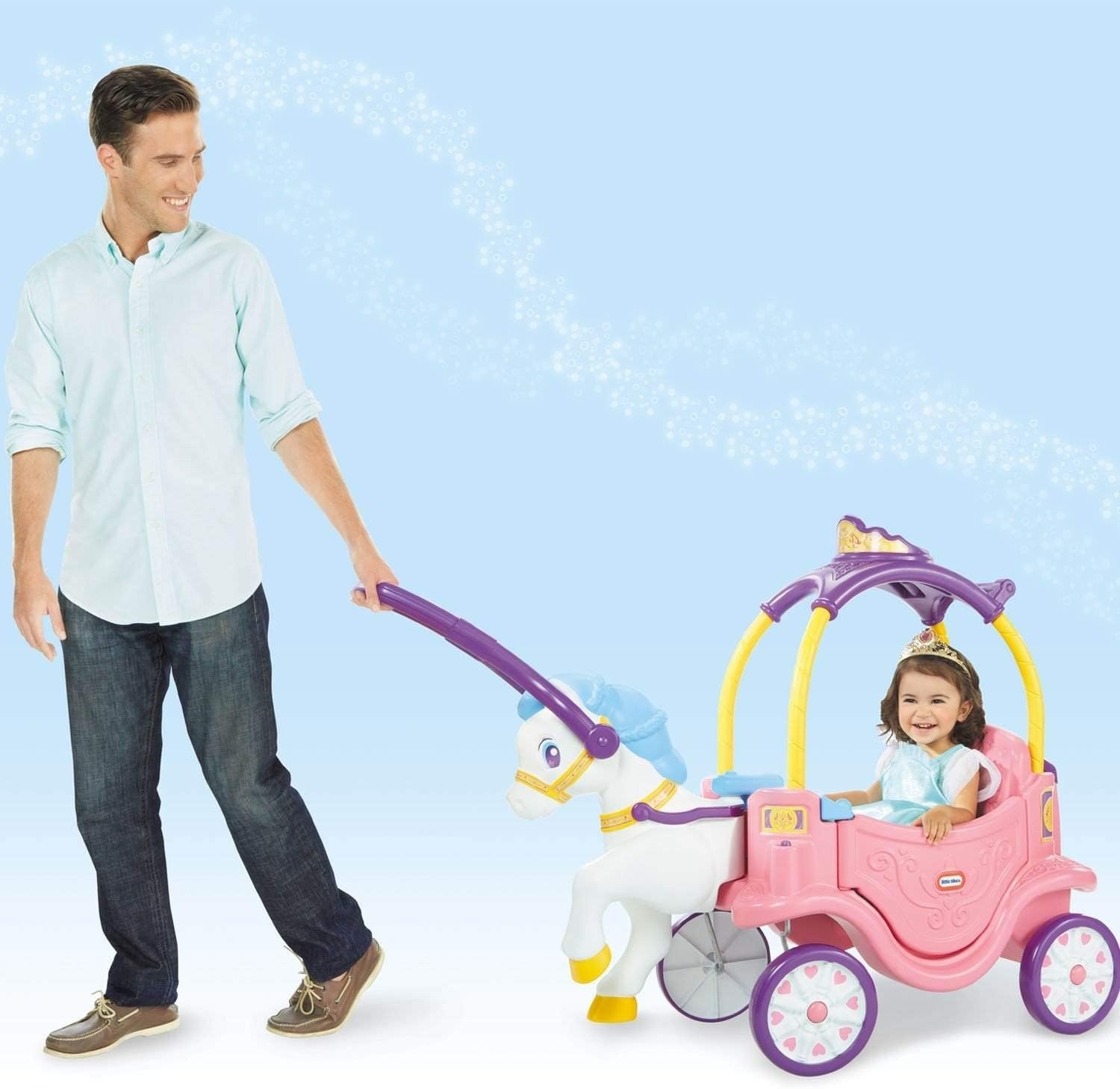 Little Tikes Princess Horse & Carriage, Multicolor Large(Horse & Carriage)