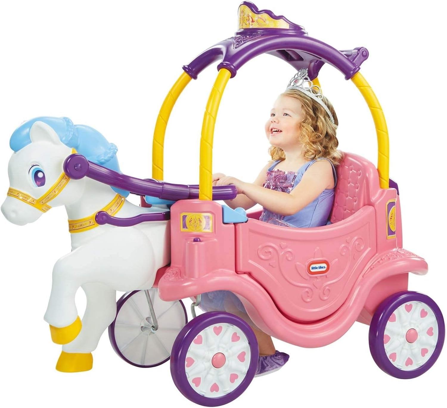 Little Tikes Princess Horse & Carriage, Multicolor Large(Horse & Carriage)