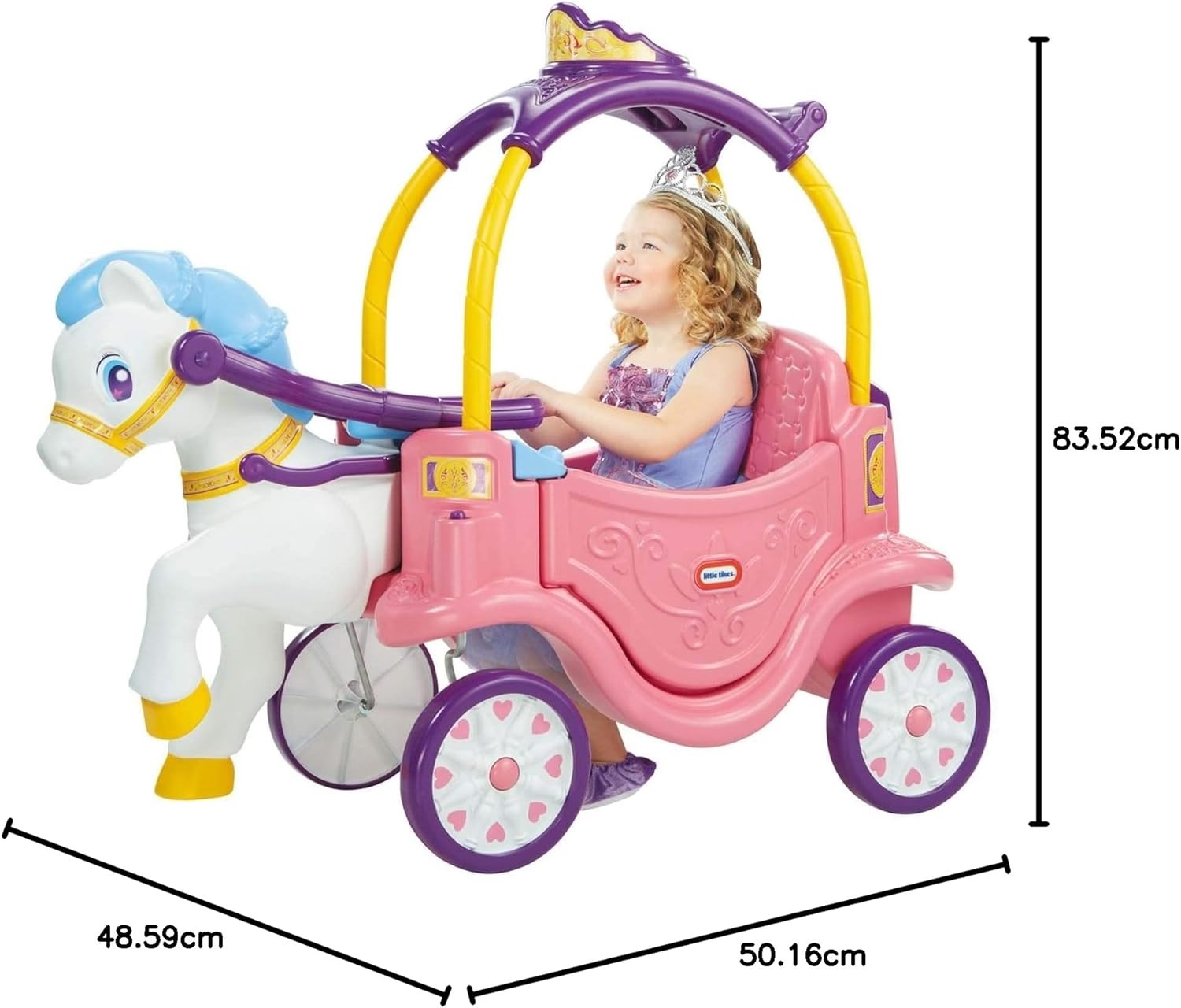 Little Tikes Princess Horse & Carriage, Multicolor Large(Horse & Carriage)