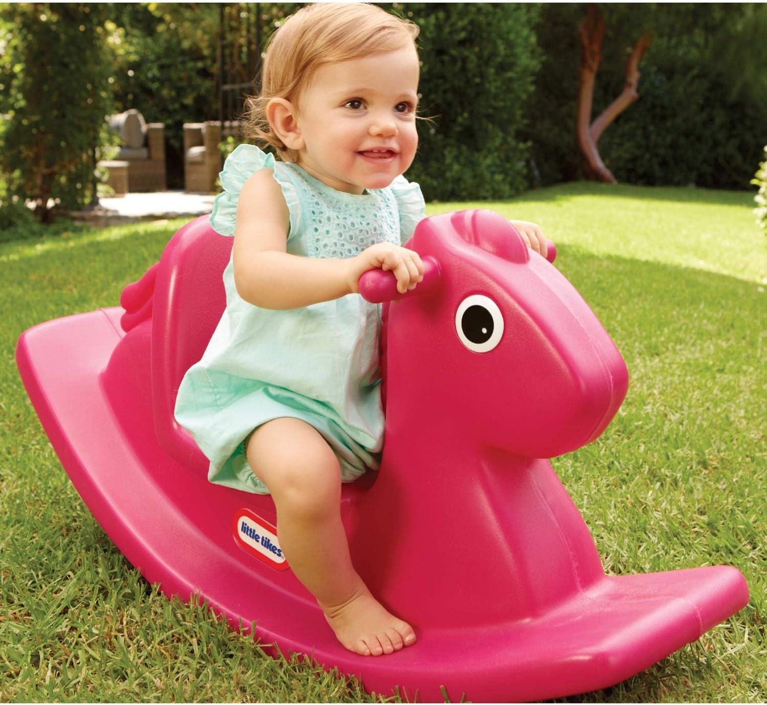 Little Tikes Rocking Horse Blue, 33.00 L x 10.00 W x 17.50 H Inches(Magenta)