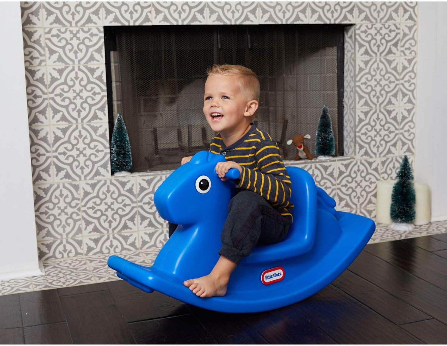Little Tikes Rocking Horse Blue, 33.00 L x 10.00 W x 17.50 H Inches(Blue)