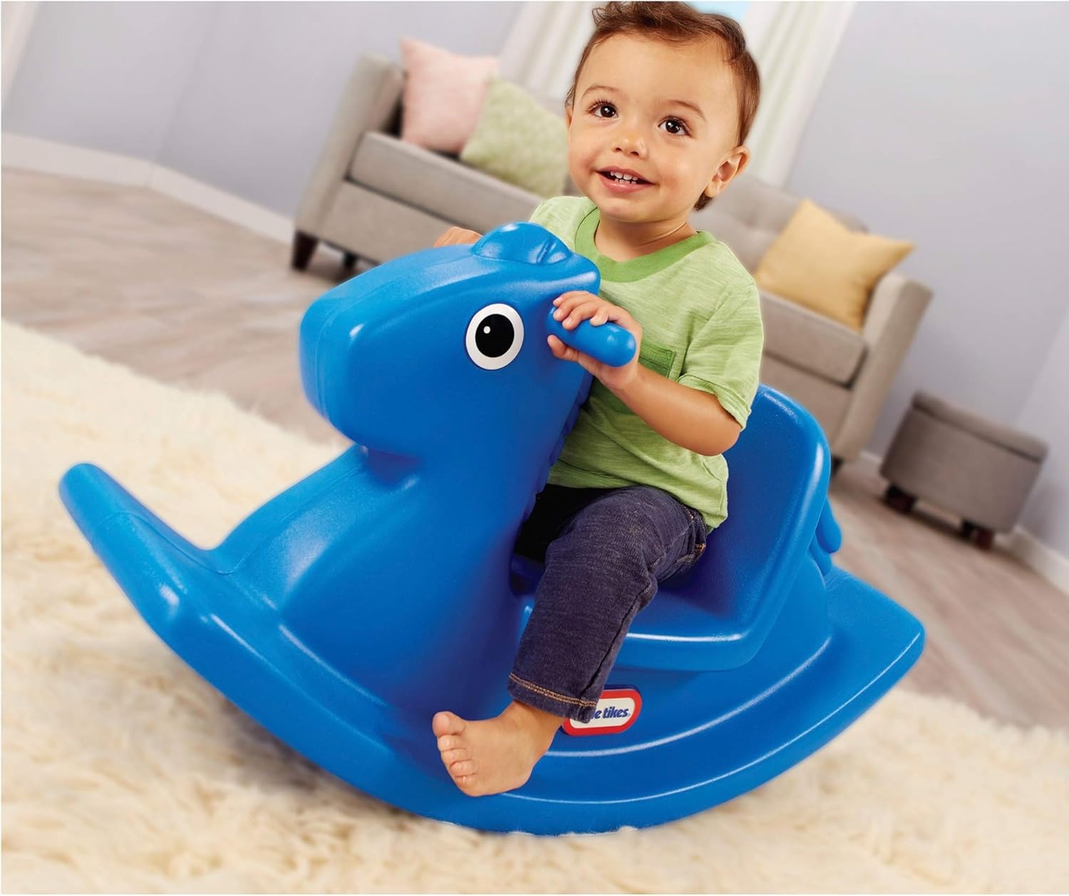 Little Tikes Rocking Horse Blue, 33.00 L x 10.00 W x 17.50 H Inches(Blue)