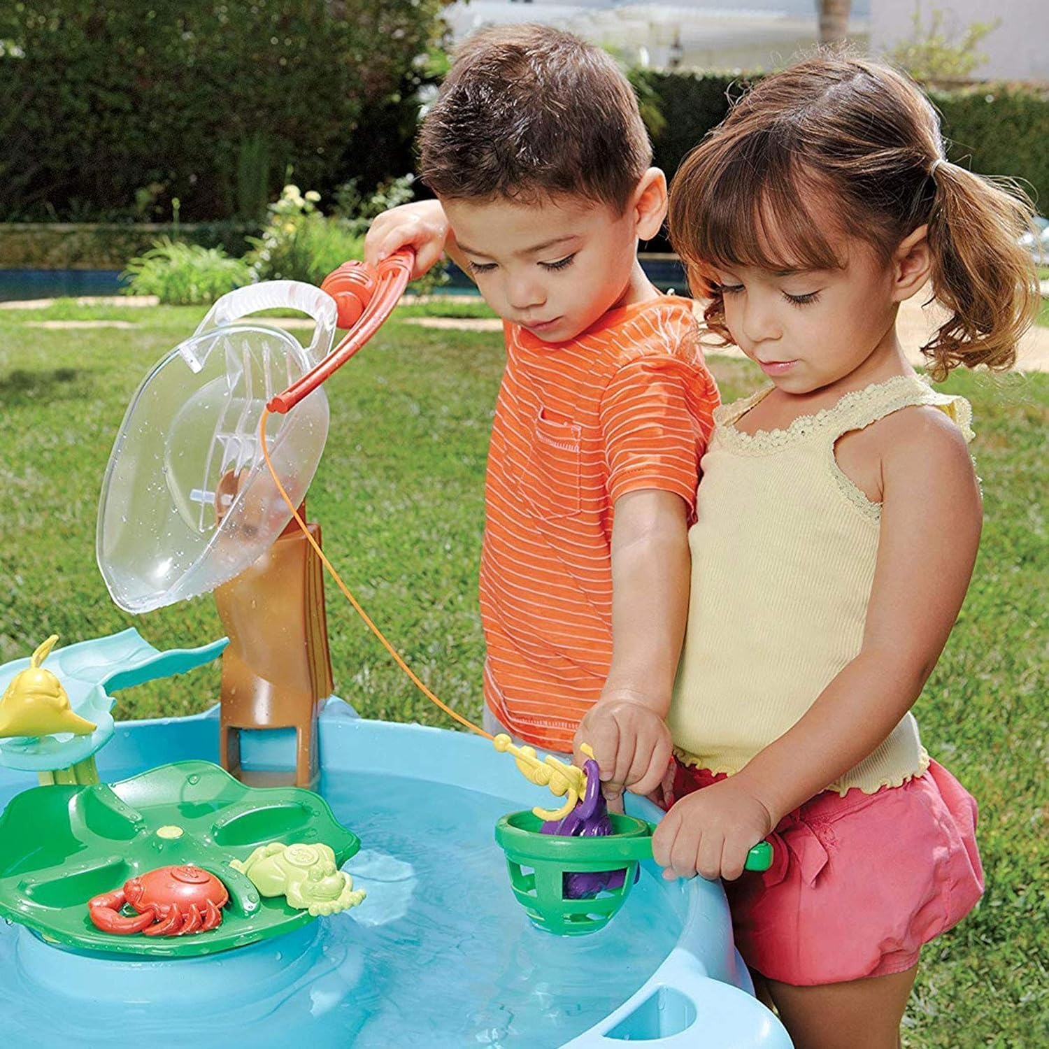 Little Tikes Full Set Water Table Fish ‘n Splash – Full Set w/Toys & Fishing Set(Fine)