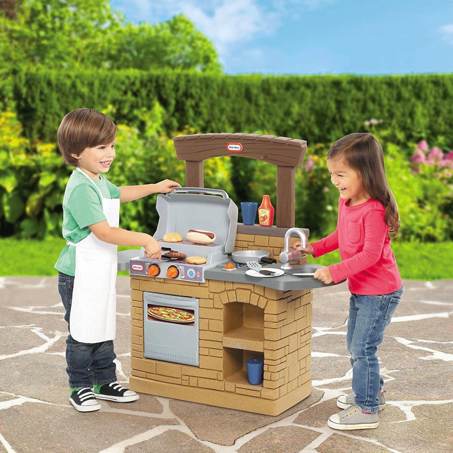 Little Tikes Cook ‘n Play Outdoor BBQ , Brown