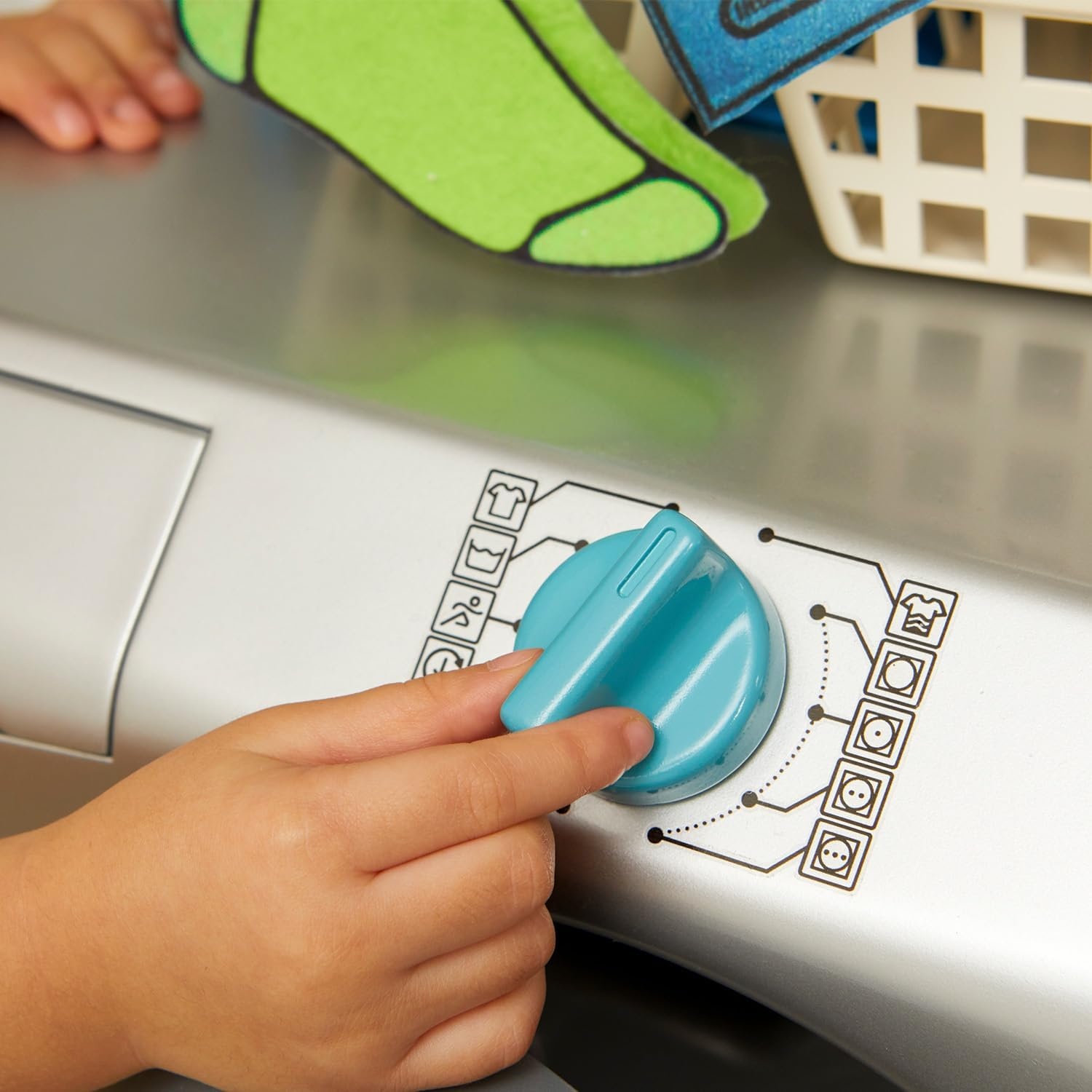 Little Tikes First Fridge Refrigerator with Ice Dispenser Pretend Play Appliance for Kids, Play Kitchen Set with Playset Accessories Unique Toy Multi-Color, 15.8 Wide x 11.5 deep x 23 Tall(First Washer-Dryer)