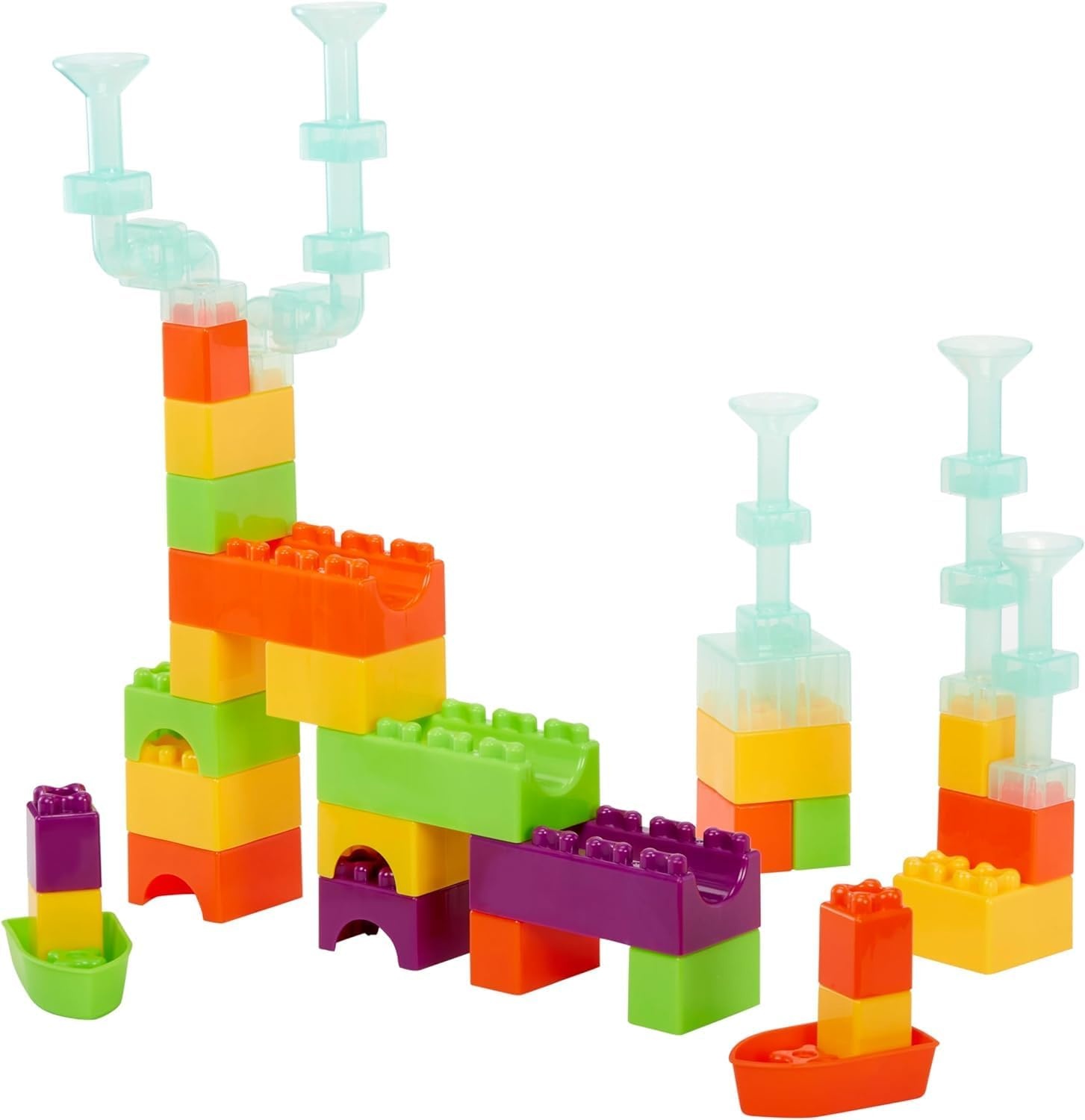 Little Tikes Build & Splash Water Table with 25 Piece Accessories – Wet/Dry Play, Indoor/Outdoor with Removeable Grow-with-Me Legs