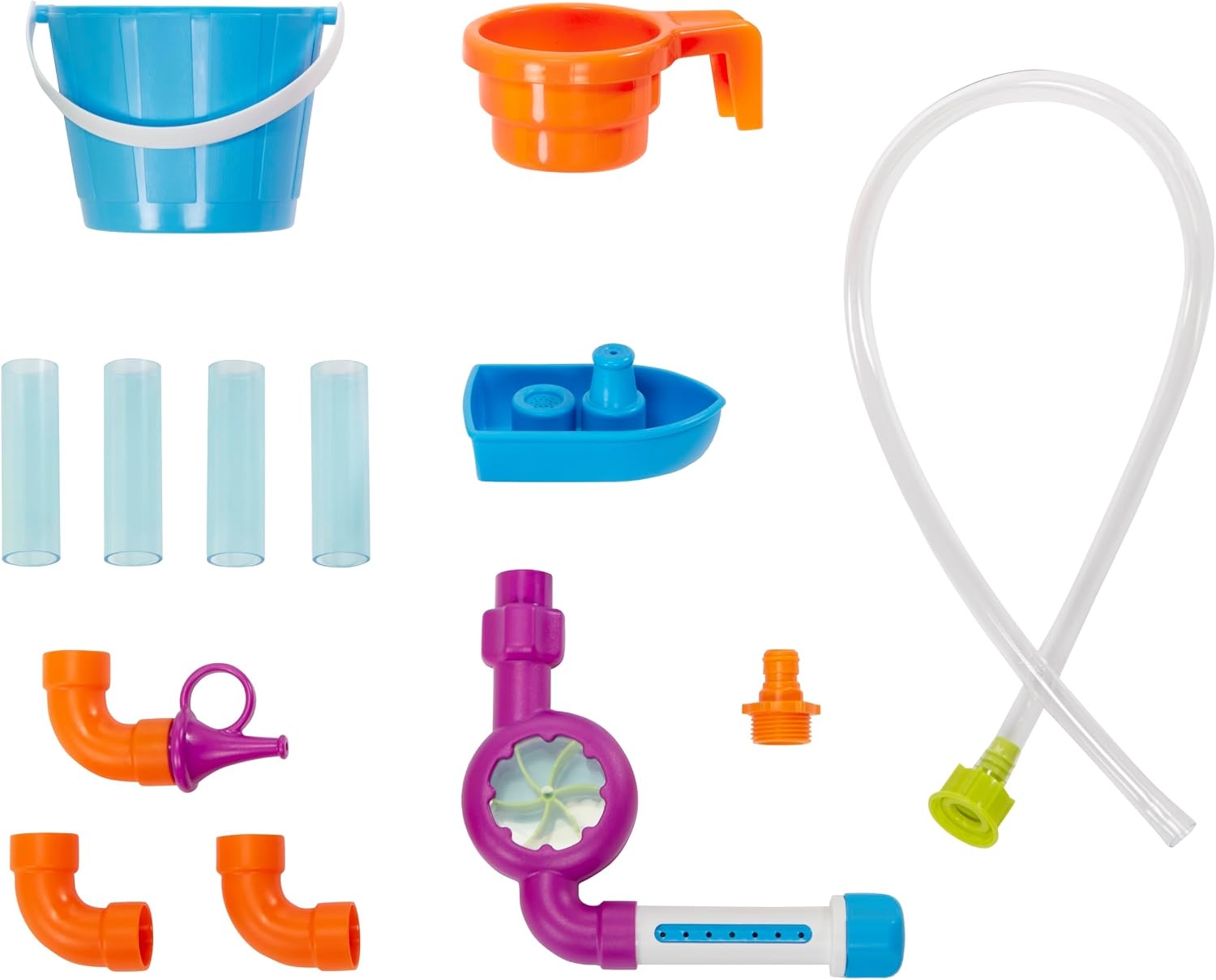 Little Tikes Flowin’ Fun Water Table – Kids’ Outdoor Water Playset with Interchangeable Pipes, Faucets, Tower & Accessories – Encourages Creativity & Sensory Exploration – Ideal for Ages 2 to 5 Years