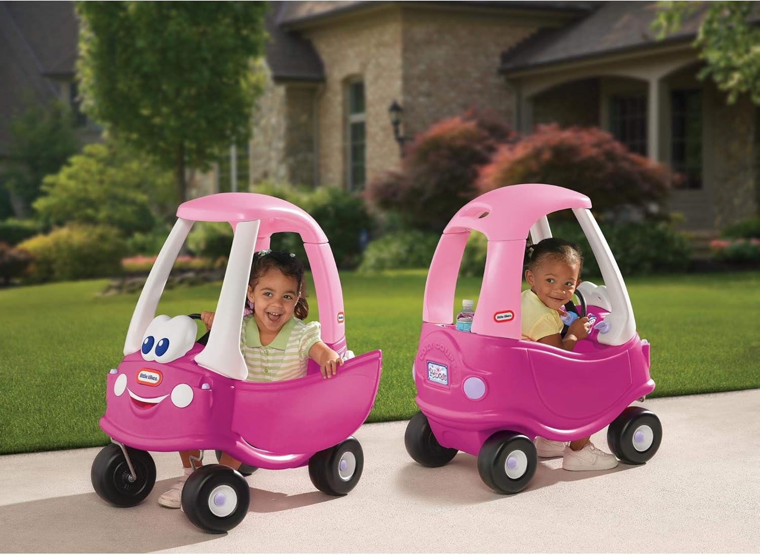 Little Tikes Princess Cozy Coupe Ride-On Toy – Toddler Car Push and Buggy Includes Working Doors, Steering Wheel, Horn, Gas Cap, Ignition Switch – For Boys and Girls Active Play , Magenta