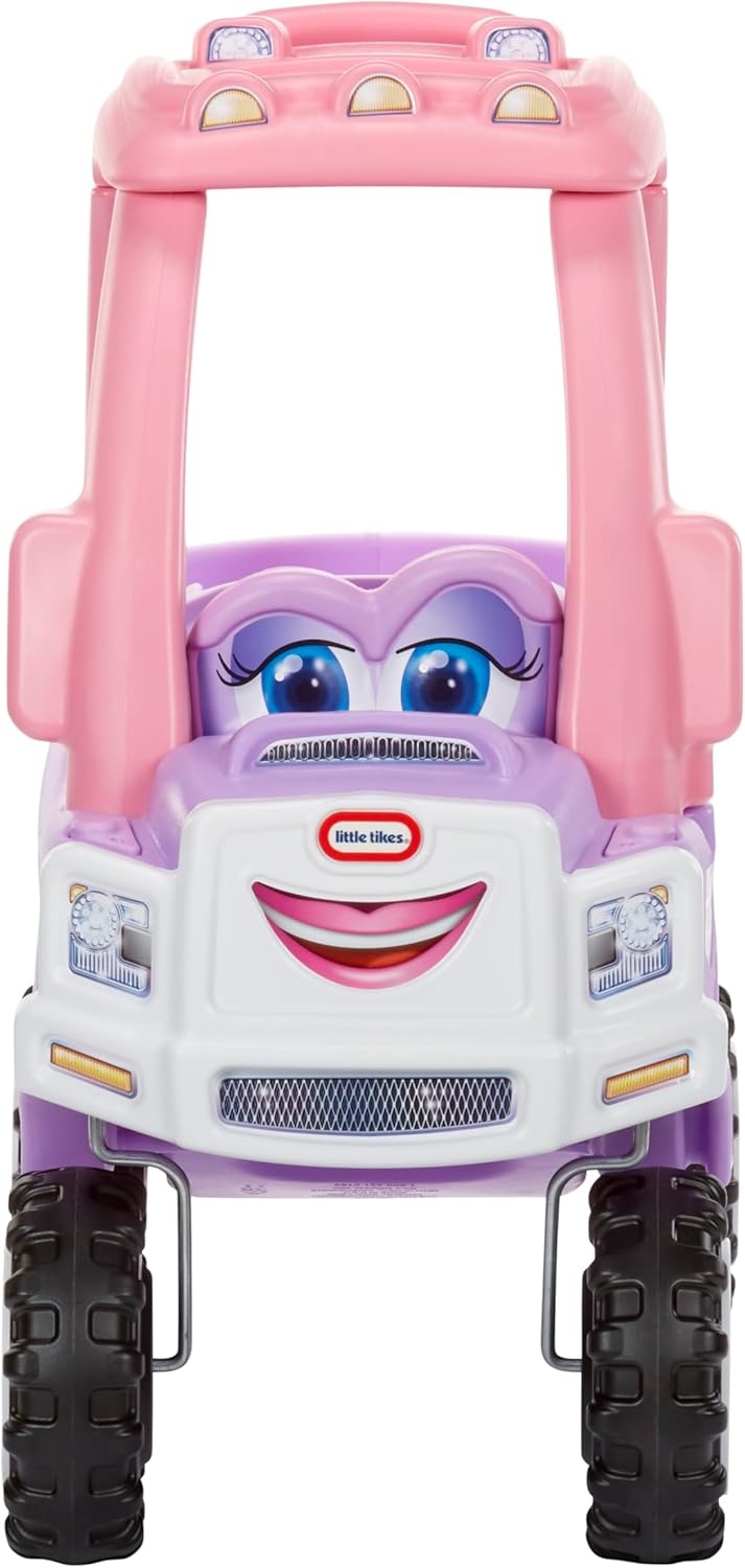 Little Tikes Princess Cozy Truck Ride-On, Pink Truck, 90cm x 45cm x 89cm