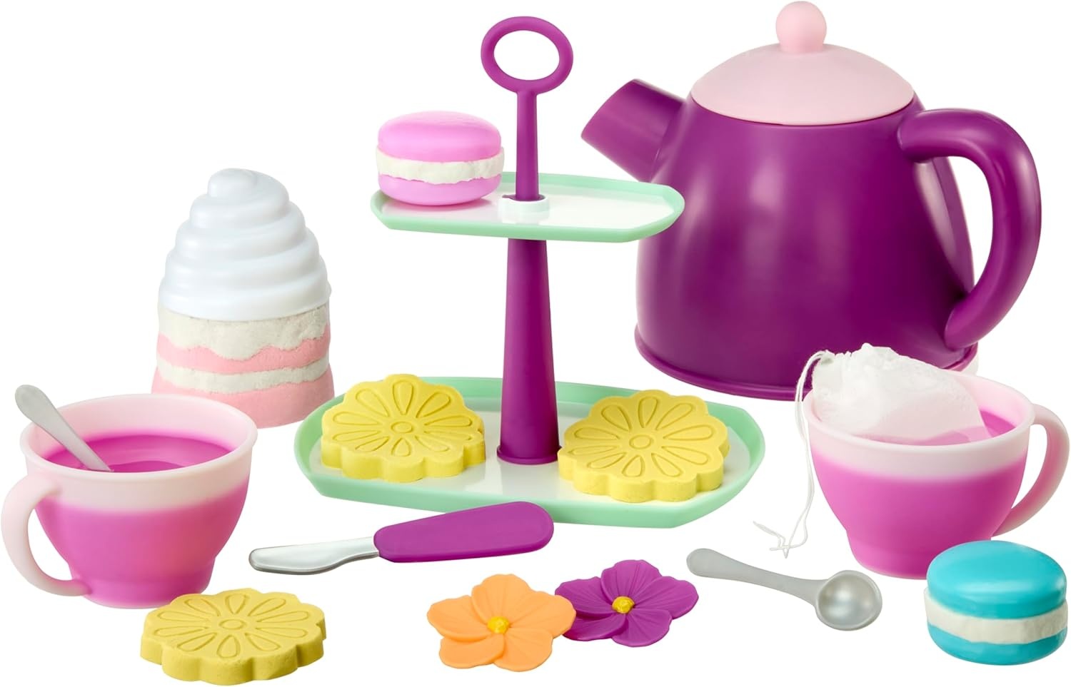 Little Tikes Creative Chefs Tea Party Kit with 30 Accessories, Pretend Play Cooking Set, for Boys and Girls Ages 3+ Years