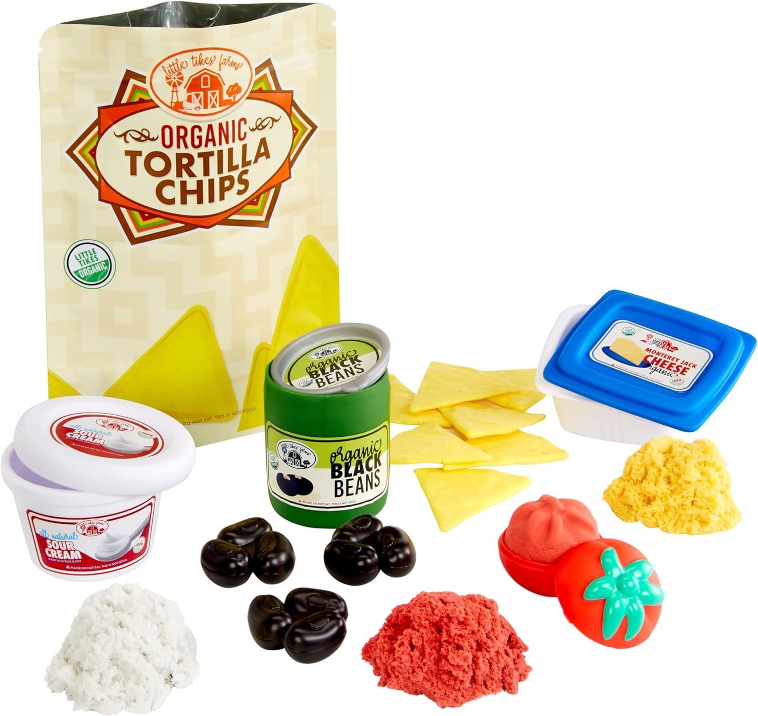 Little Tikes Creative Chefs Nacho Kit with Make-It Mix Play Sand, 22 Accessories, Realistic Pretend Play Nachos Maker, Boys, Girls, Ages 3+