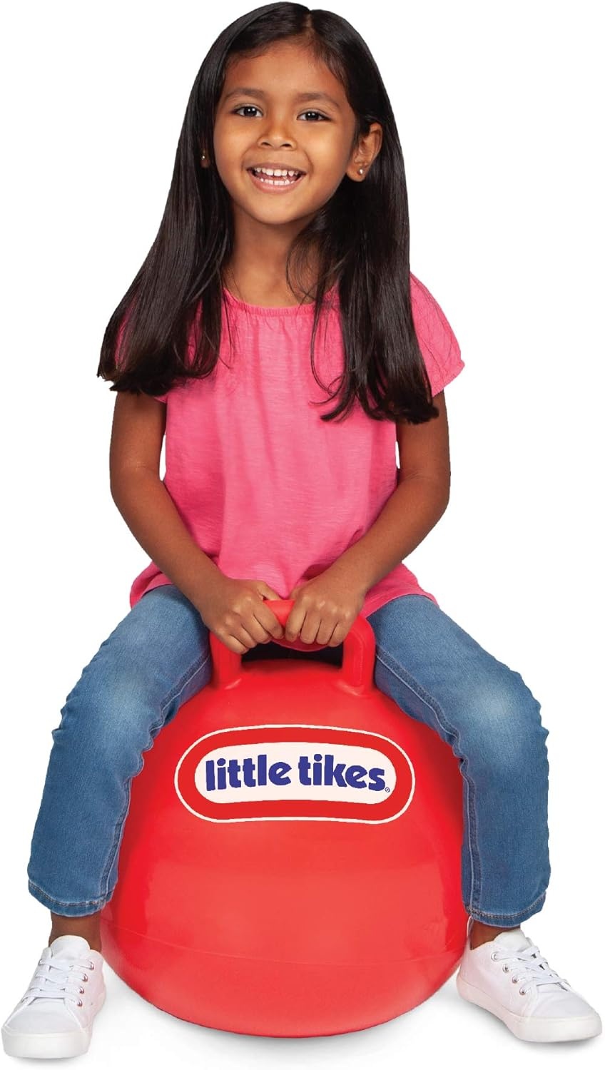 Little Tikes Bouncing Fun  Red Hopper 9301A – Mega 18″ Inflatable Heavy Gauge Durable Vinyl Ball – Deflates Easily for Storage – Exercise Learning Fun YES – Use that Energy  for Kids Ages 4-8(18 inches)
