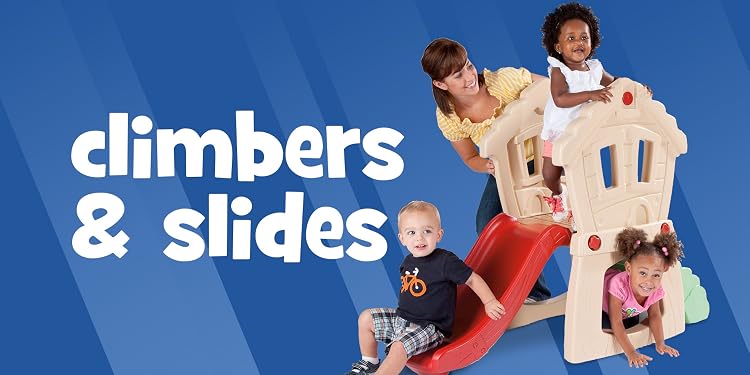 Kids slides and climbers